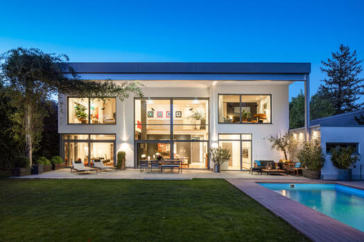 House view - Blue hour
