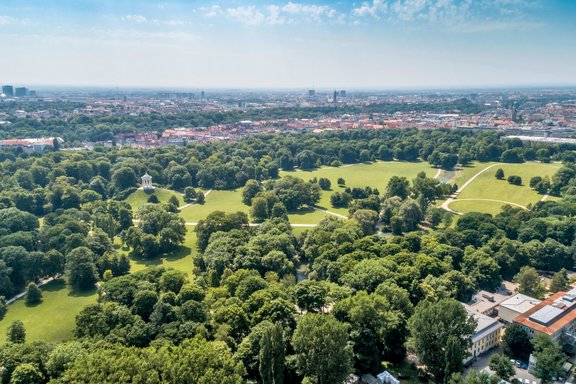 Der Englische Garten prägt das exzellente Umfeld