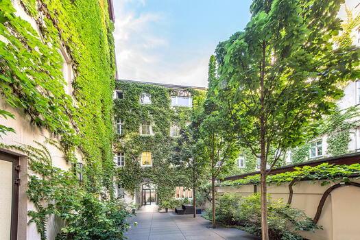Idyllic courtyard