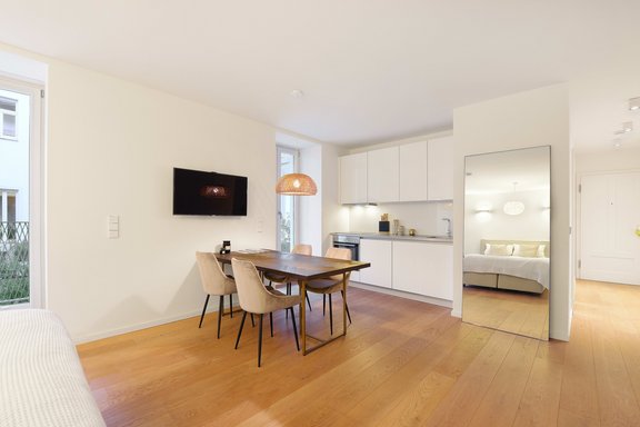 Essbereich mit Küche