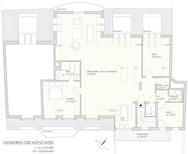 Grundriss Dachgeschoss