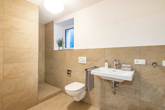 Shower room in the basement