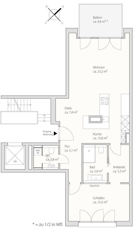Grundriss 4 OG