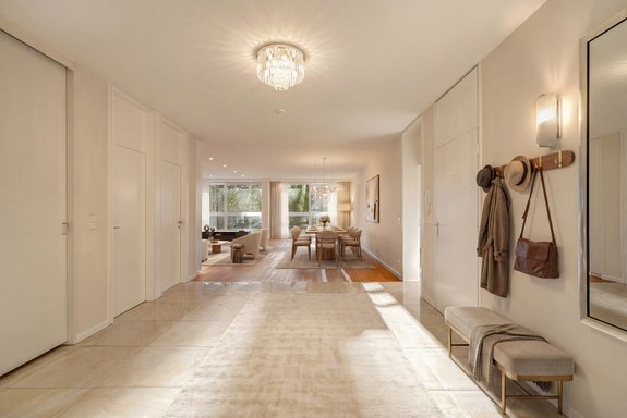 Stylish, airy entrance hall