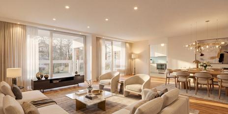 Excellent location, stylish neighborhood: spacious 3-room apartment with loggia