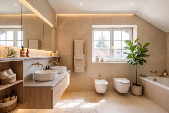 Master bathroom en suite (visualized)