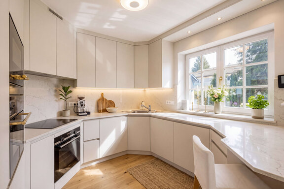Well-designed kitchen (rendered)
