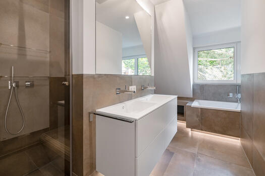 Nobly designed master bathroom