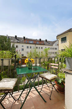 Charming south balcony