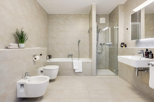 Timeless modern bathroom