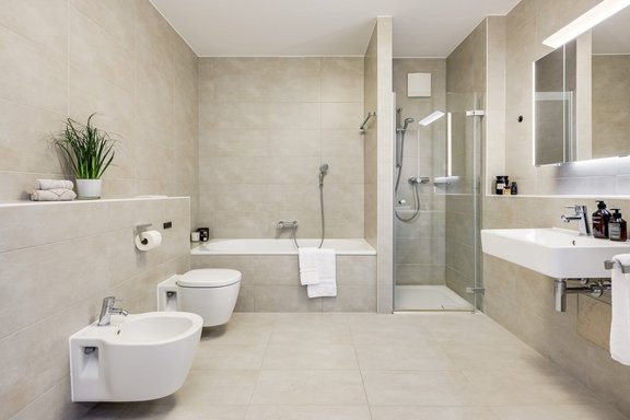 Zeitlos modernes Bad