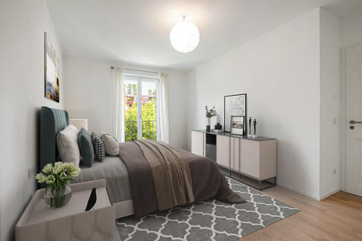 Master bedroom (virtually furnished)