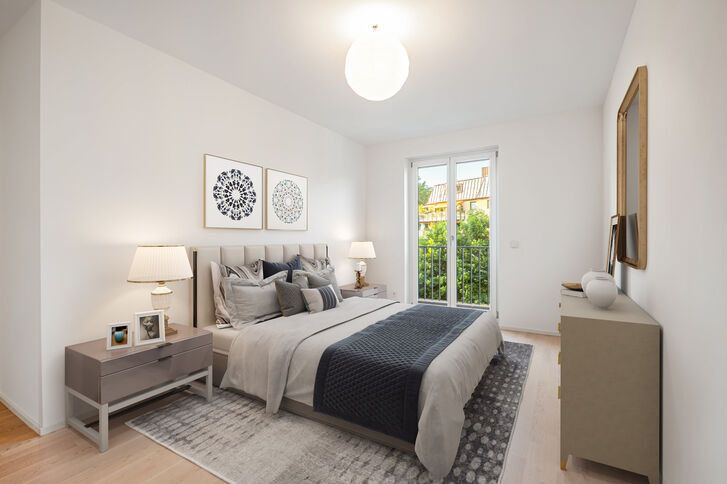 Schlafzimmer 2 (virtuell möbliert)