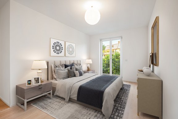 Schlafzimmer 2 (virtuell möbliert)