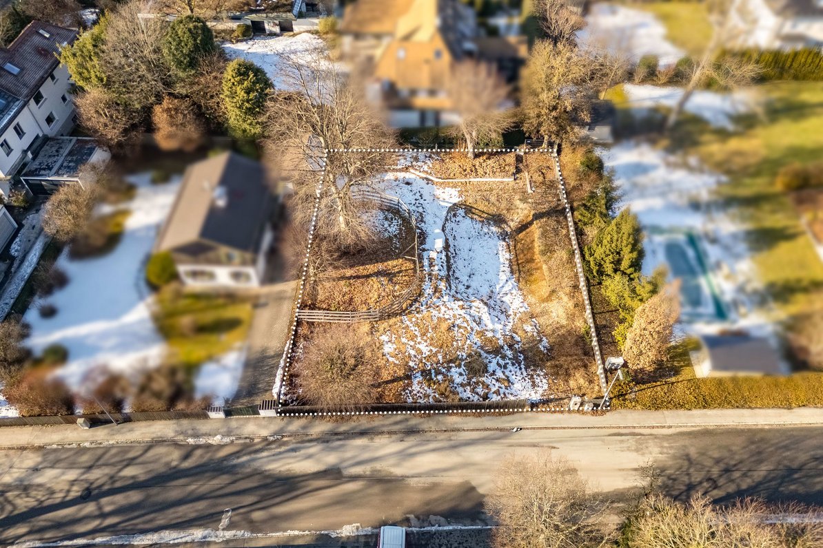 Nearly square plot of land