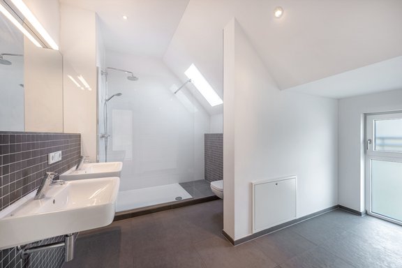 Bathroom with walk-in shower