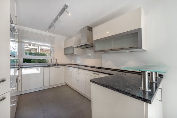 Modern, open kitchen