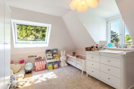 Eins von zwei Kinderzimmern