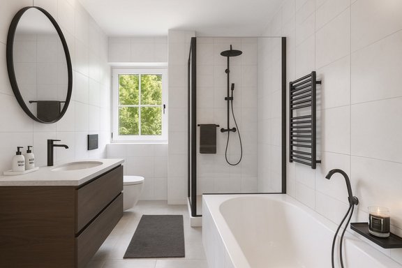 Bathroom on the upper floor (visualized)