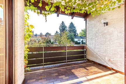 South facing balcony with access to the bedroom