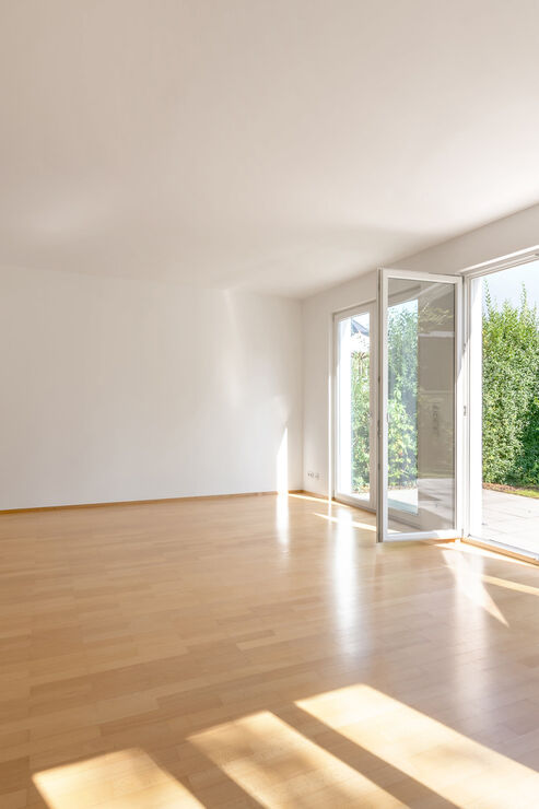 Offenes Wohnen mit Terrasse