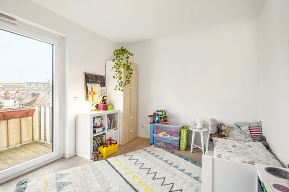 Eines von zwei Kinderzimmern