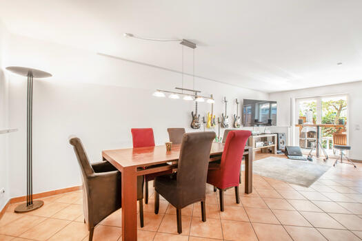 Spacious dining area