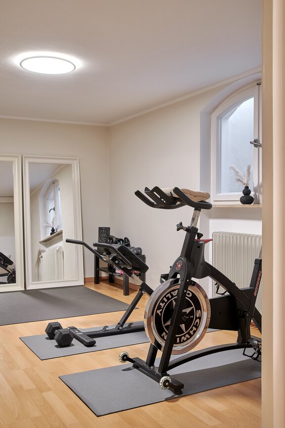 Fitness room in the basement