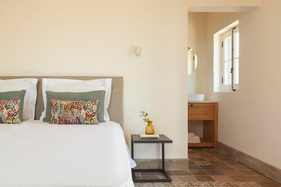 Schlafzimmer mit Bad