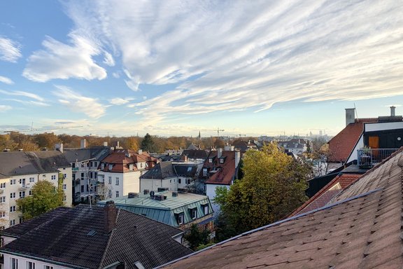 Blick aus dem Dachfenster