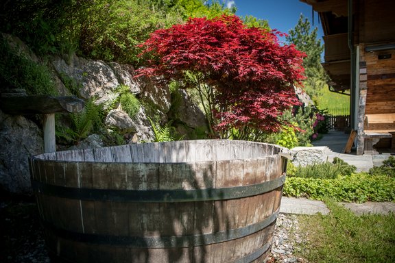 Liebevoll angelegter Außenbereich