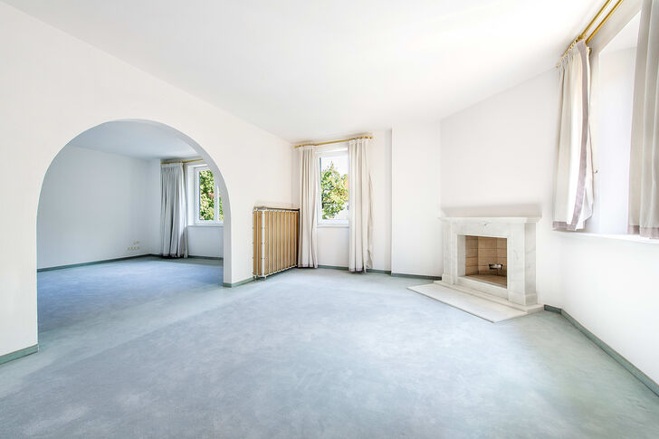 Esszimmer mit Kamin