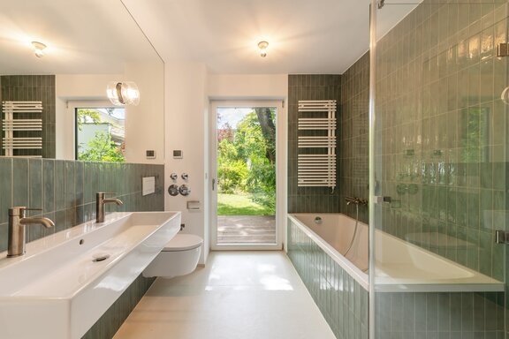 Stylishly Designed Bathroom with Natural Light
