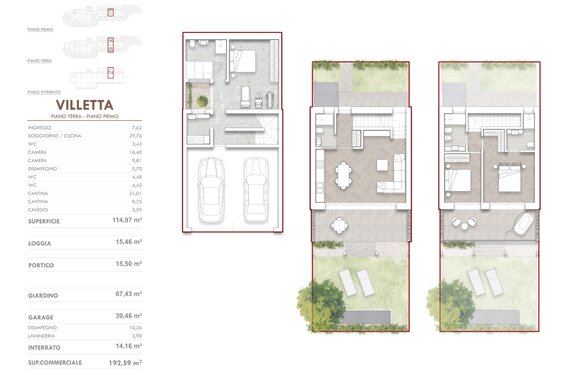 Floor Plan - Green Duplex Lodge 01
