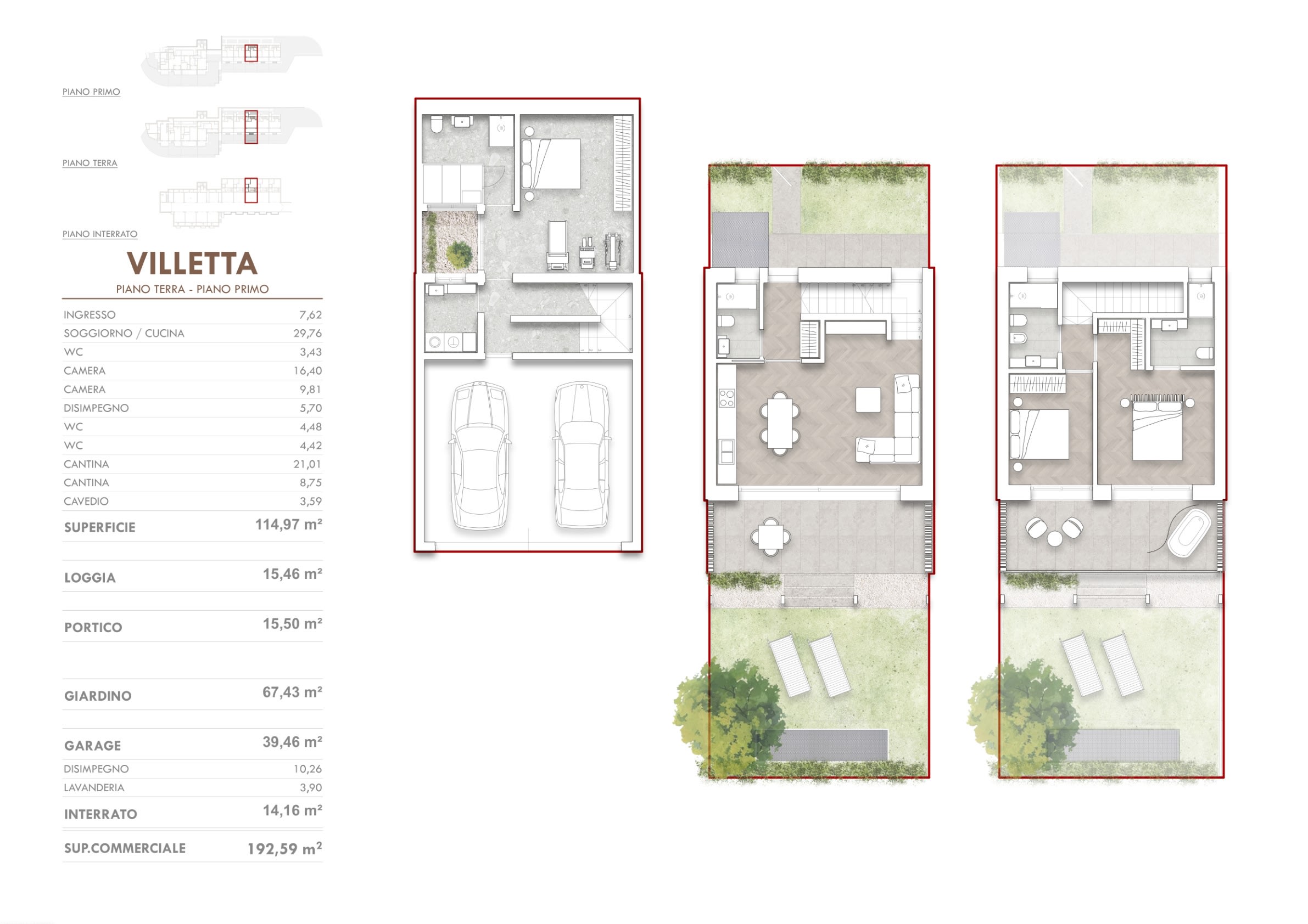 Floor Plan - Green Duplex Lodge 01