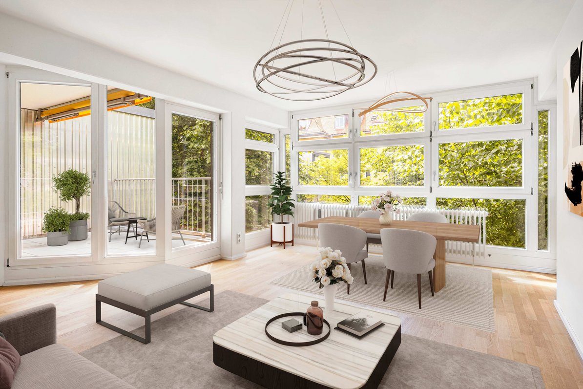 Virtual furnished area