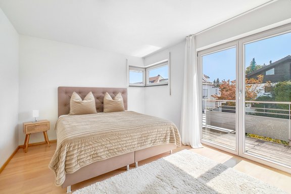 Master-Schlafen mit Balkon