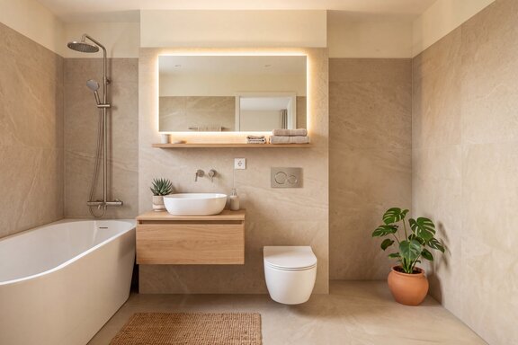 Bathroom to be remodeled (rendered)