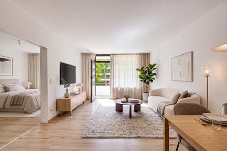 Gepflegte, gut geschnittene 2-Zimmer-Wohnung mit Balkon und perfekter Infrastruktur