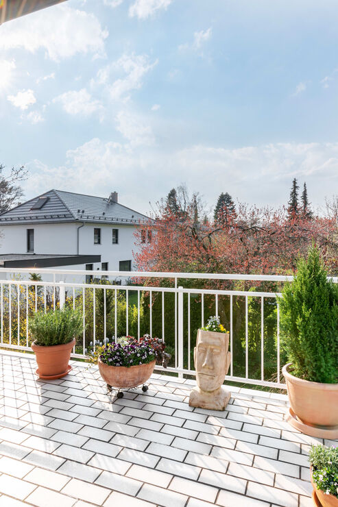 Terrasse mit West-Ausrichtung