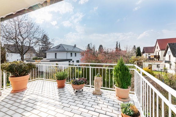 Terrasse mit West-Ausrichtung