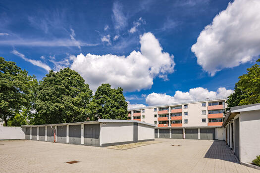 In 2021 sanierter Garagenhof