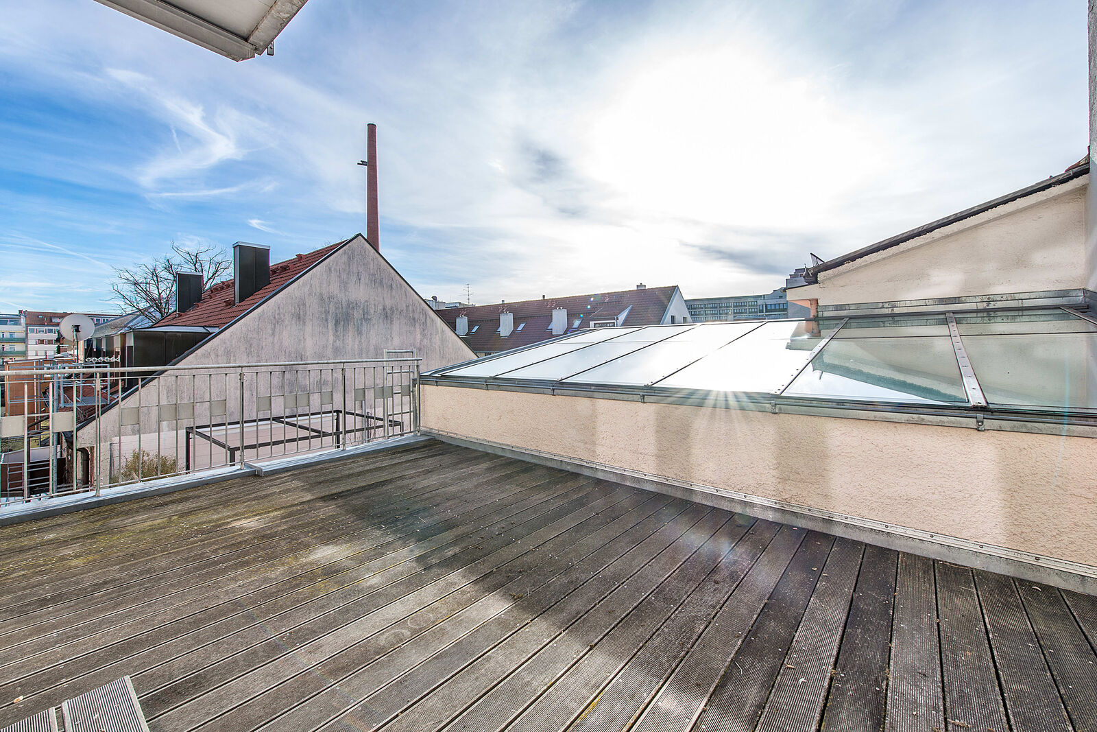 Dachterrasse mit Südausrichtung