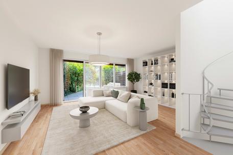 Tasteful duplex apartment with terrace and balconies in a quiet location