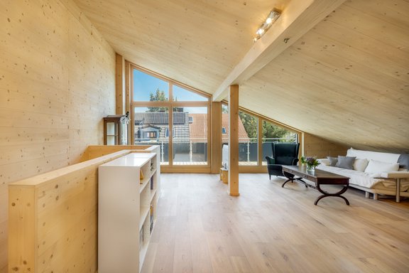 Large attic studio with terrace