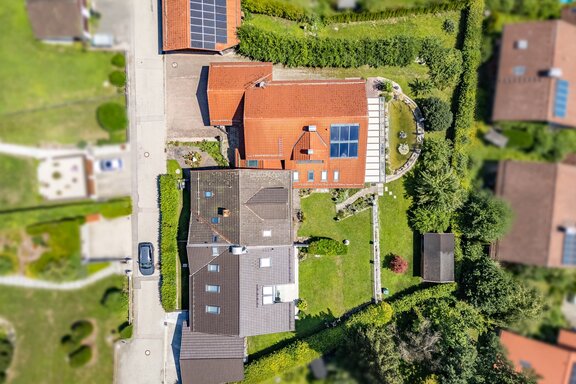 Luftaufnahme des Anwesens
