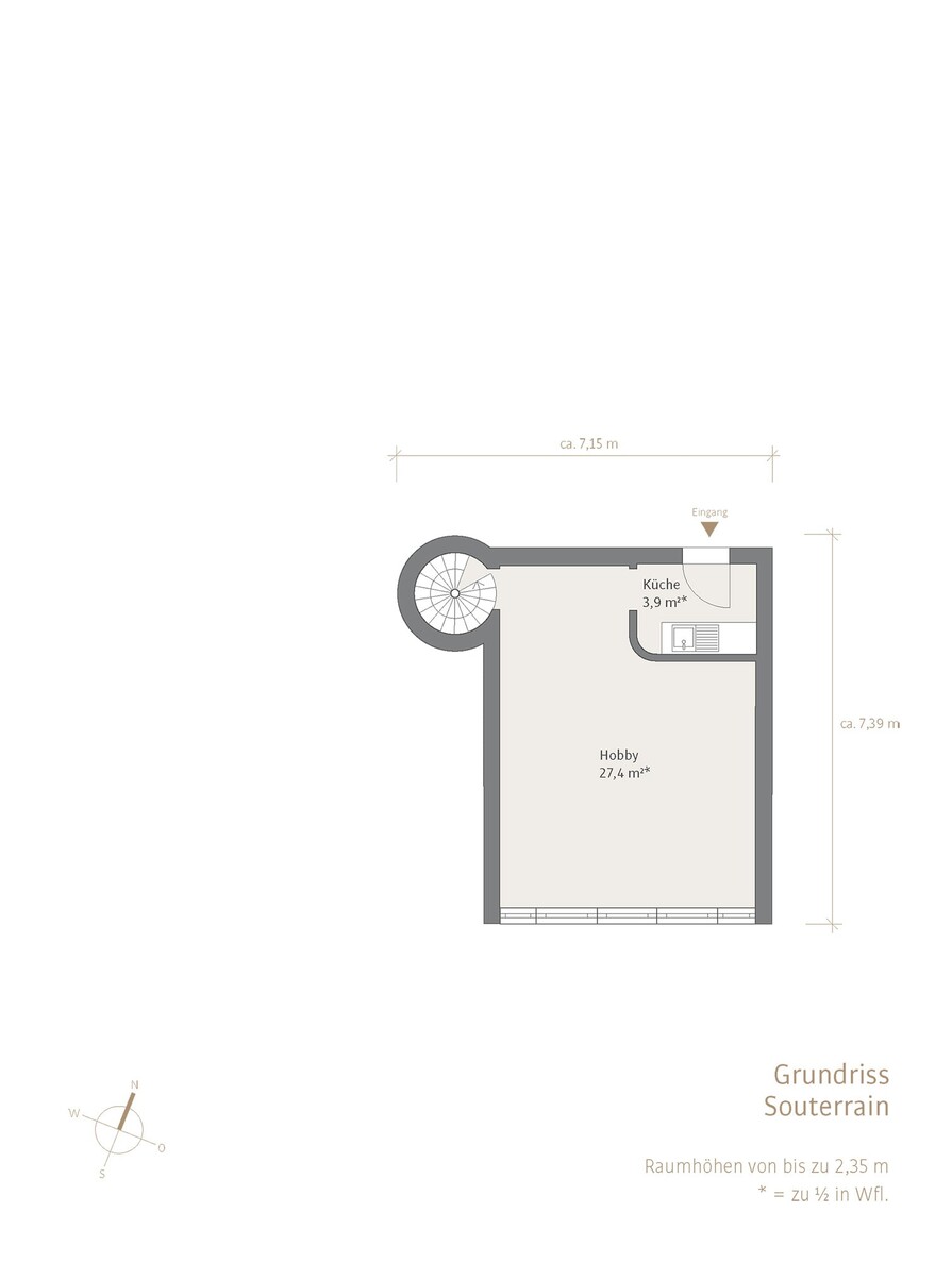 Grundriss Souterrain Webgrundriss