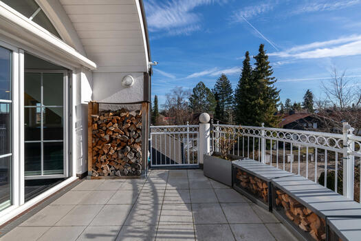 Enchanting south-facing terrace