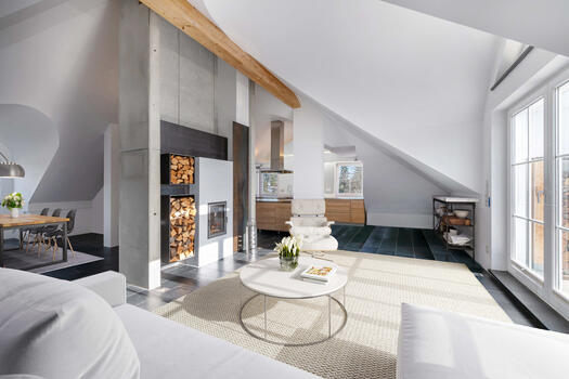Abundance of light (virtually furnished)