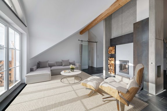 Kamin (virtuell möbliert)